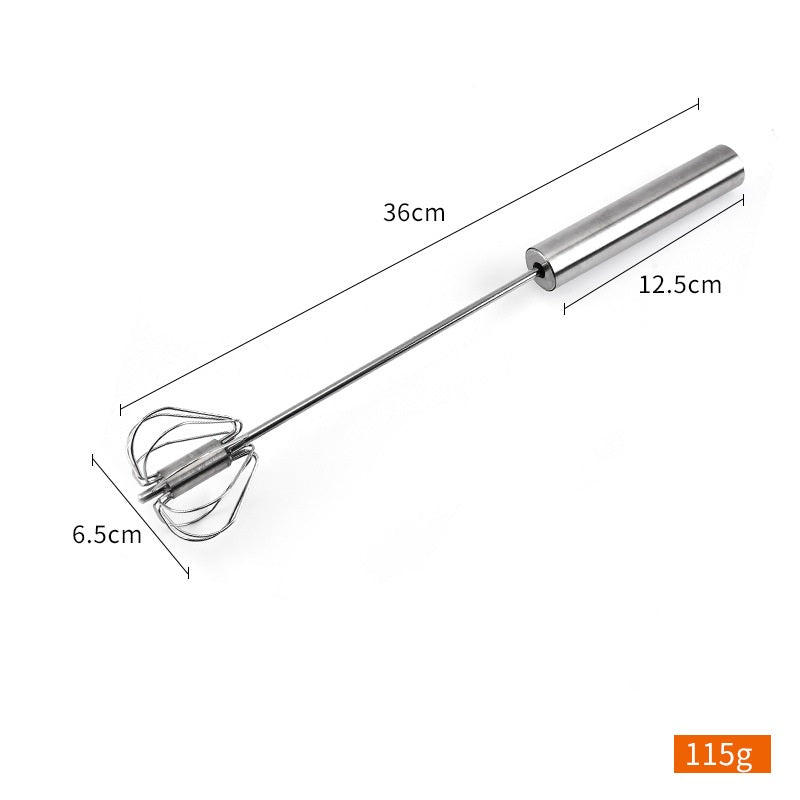 Hand-held Stainless Steel Semi Automatic Egg Beater